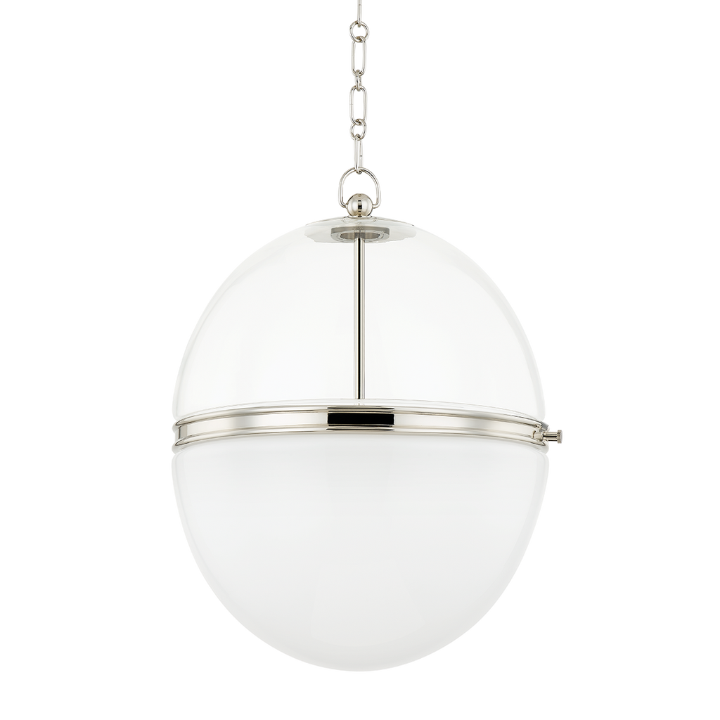 Donnell 1 Light Pendant - Polished Nickel 21.25"