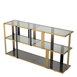 Cabinet Clio Low Brushed Brass Finish