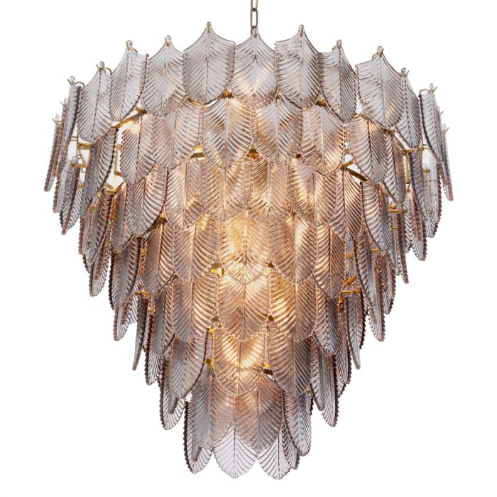 Chandelier Verbier Large Light Brushed Brass Finish