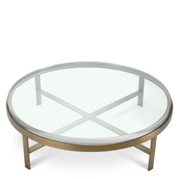 Coffee Table Hoxton Brushed Brass Finish