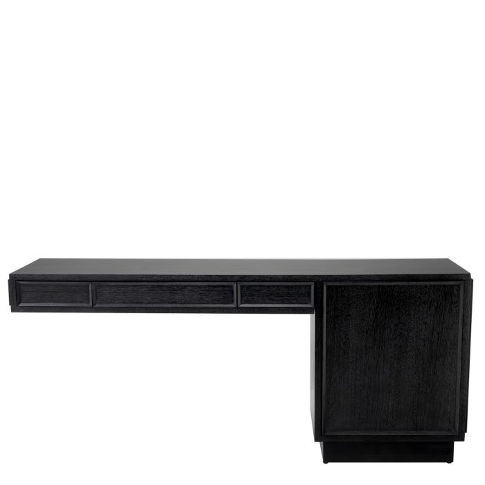 Desk Choo Charcoal Grey Oak Veneer