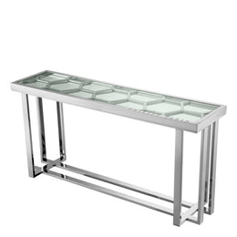 Console Table Skeleton Nickel Finish