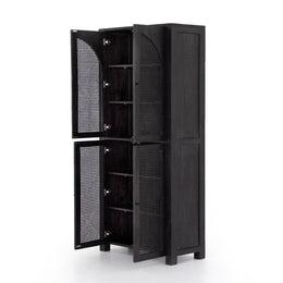 Tilda Cabinet-Black Wash Mango by Four Hands