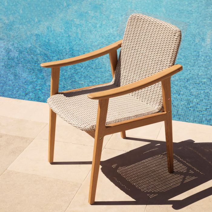 Outdoor Dining Chair Honolulu Natural Teak