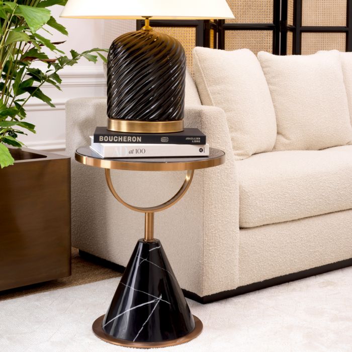 Side Table Park Lane Brushed Copper Finish