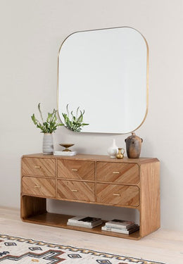 Bellvue Square Mirror-Polished Brass by Four Hands