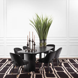 Dining Table Flemings Black Veneer