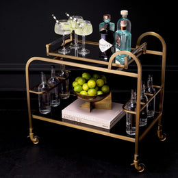 Trolley Montreuil Brushed Brass Finish