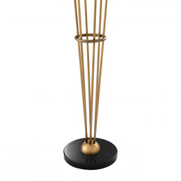 Floor Lamp Tortora Antique Brass Finish