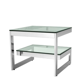 Side Table Gamma Polished Stainless Steel