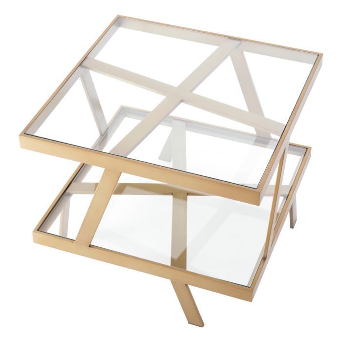 Side Table Billinghurst Brushed Brass Finish