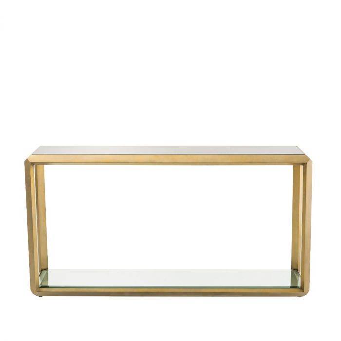 Console Table Callum Brushed Brass Finish