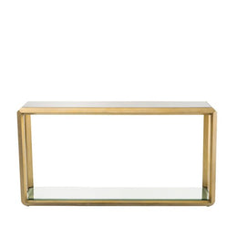 Console Table Callum Brushed Brass Finish