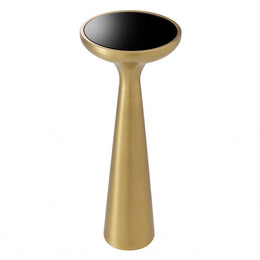 Side Table Lindos High Brushed Brass Finish