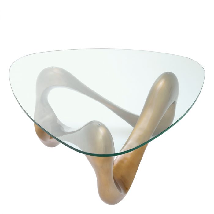 Coffee Table Aventura Vintage Brass Finish