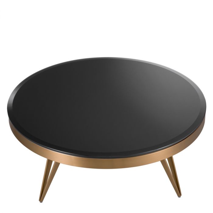 Coffee Table Rocco Brushed Brass Finish