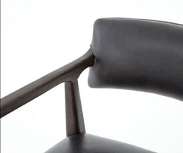 Tyler Stool-Chaps Ebony-Counter by Four Hands