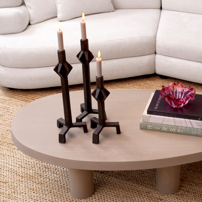 Candle Holder Conti Small Bronze Finish