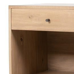 Isador Nightstand-Dry Wash Poplar by Four Hands