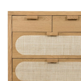 Allegra 8 Drawer Dresser-Natural Cane by Four Hands