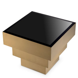 Side Table Diaz Brushed Brass Finish