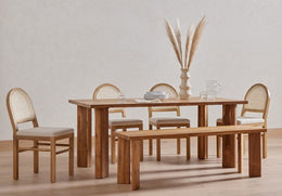 Allegra Dining Chair-Honey Oak by Four Hands