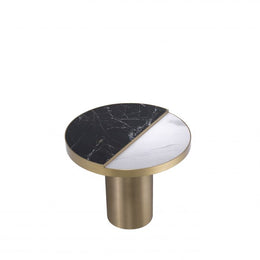 Side Table Excelsior Brushed Brass Finish