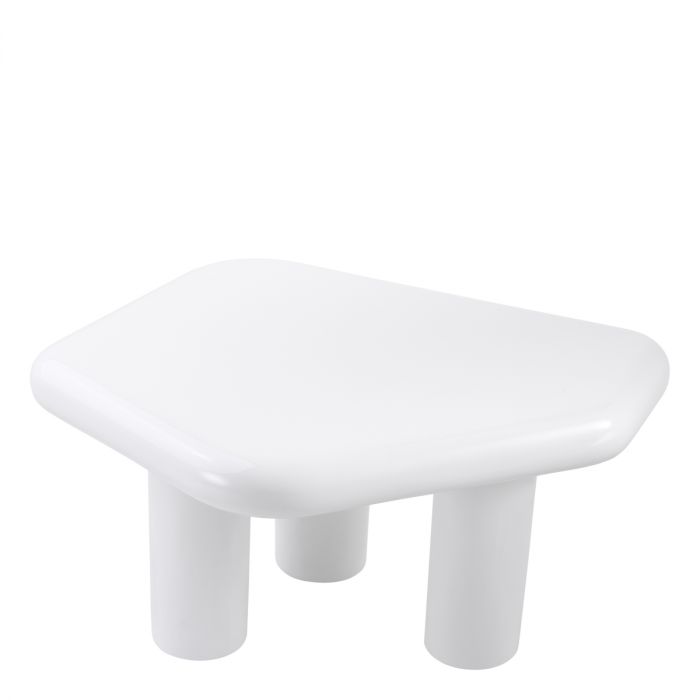 Side Table Matiz White High Gloss Finish