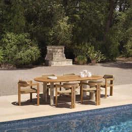Outdoor Dining Chair Donato Natural Teak