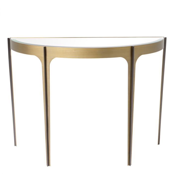 Console Table Artemisa Brushed Brass Finish