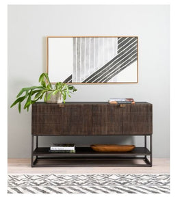 Kelby Small Media Console-Vintage Brown by Four Hands