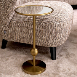 Side Table Narciso Brushed Brass Finish