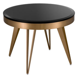 Side Table Rocco Brushed Brass Finish