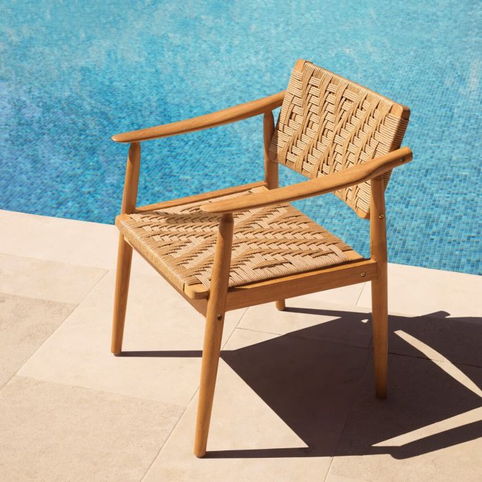 Outdoor Dining Chair Coral Bay Natural Teak Set Of 2