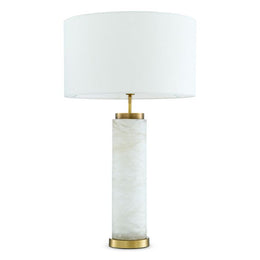 Table Lamp Lxry Alabaster Including Shade