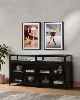 Shadow Box Sideboard-Black by Four Hands