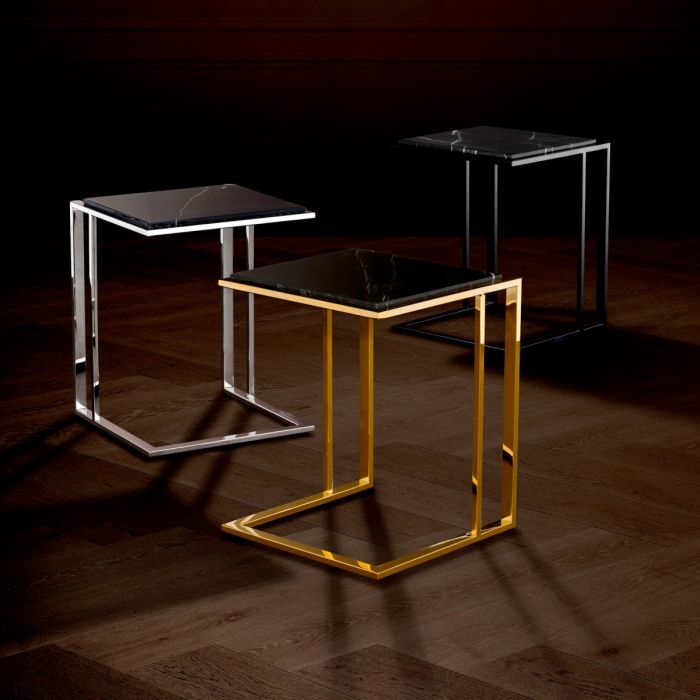 Side Table Cocktail Gold Finish