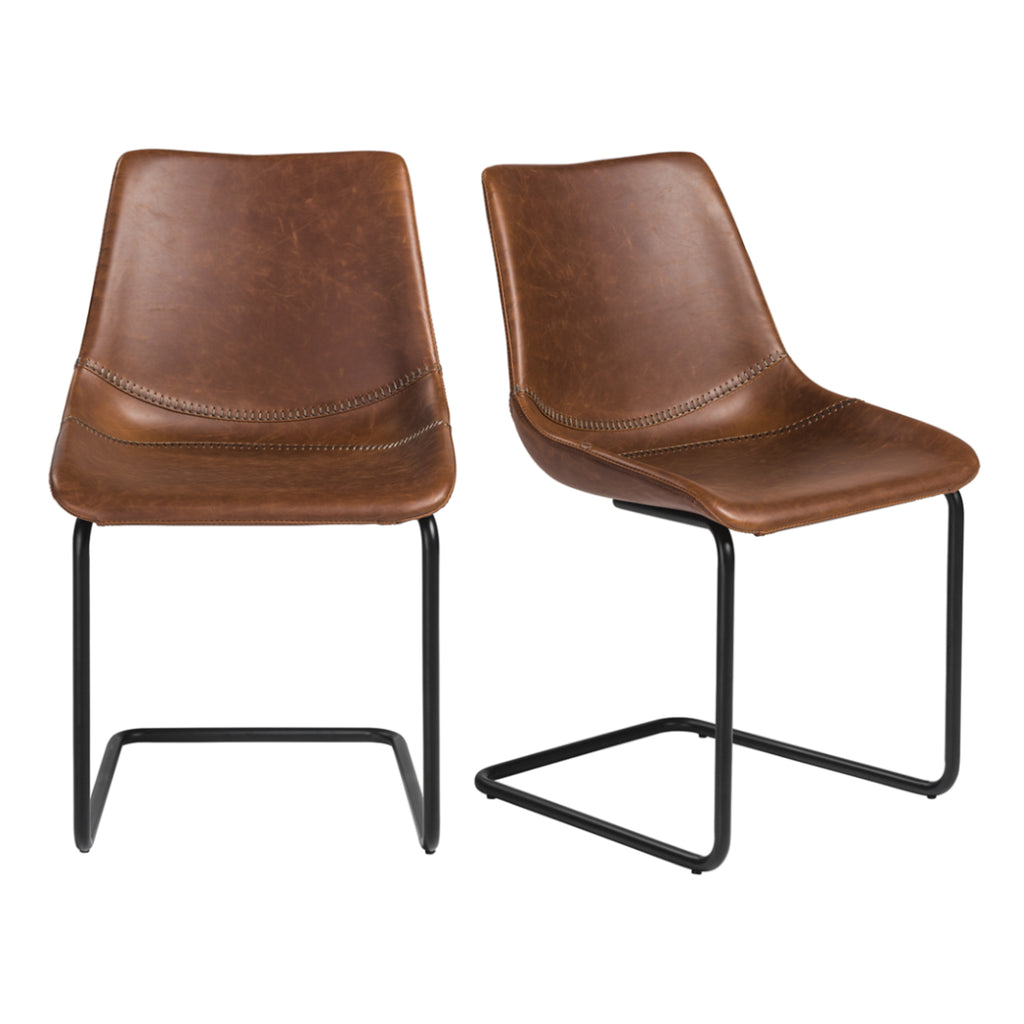 Flynn Side Chair - Dark Brown,Set of 2