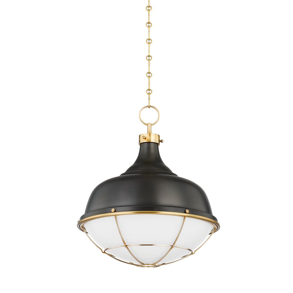 Holkham 1 Light Pendant - Distressed Bronze