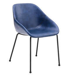 Corinna Side Chair - Dark Blue,Set of 2