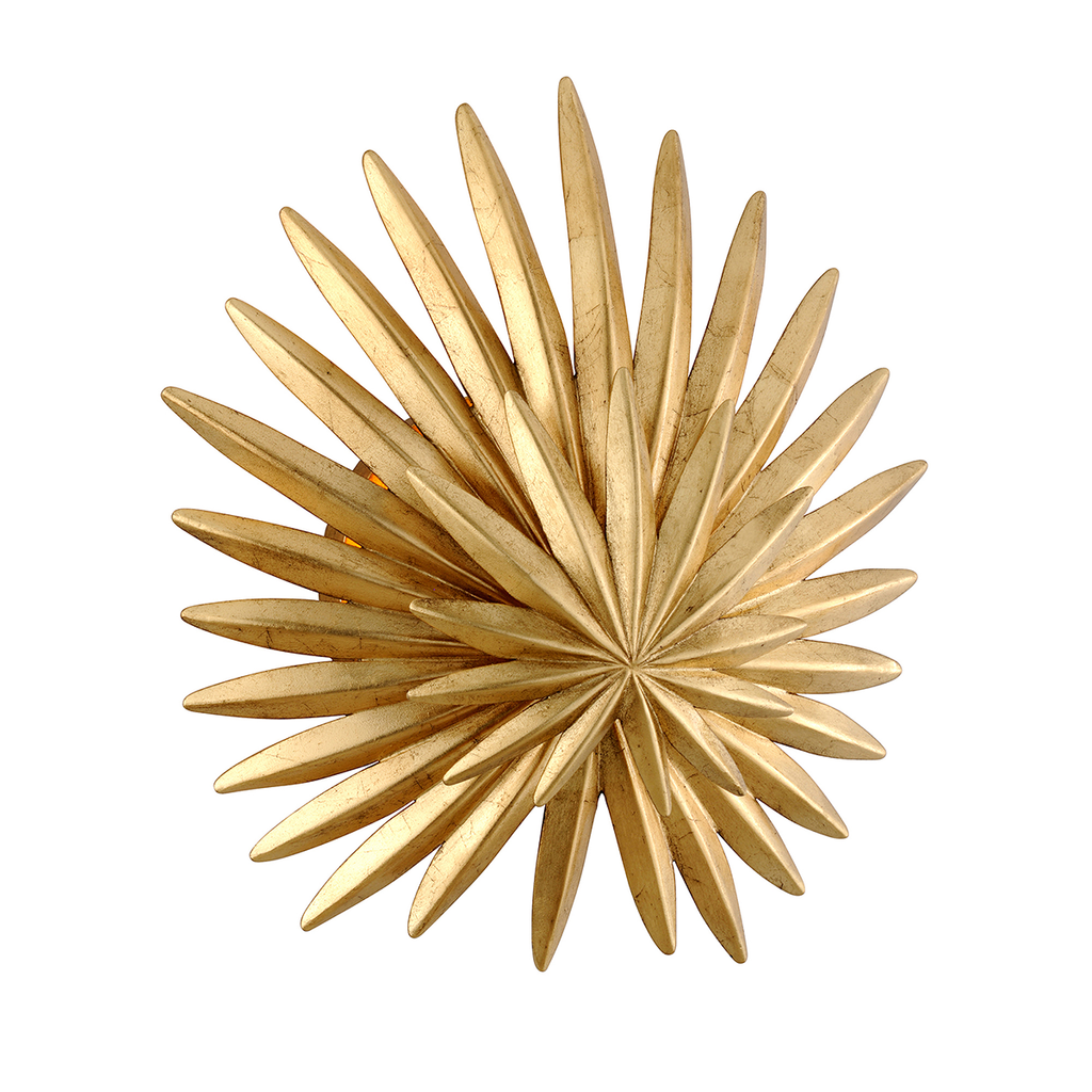 Savvy Wall Sconce 12" - Vintage Gold Leaf