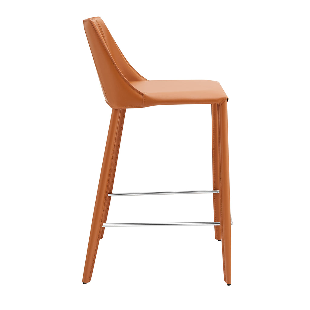 Kalle Counter Stool - Cognac,Set of 2