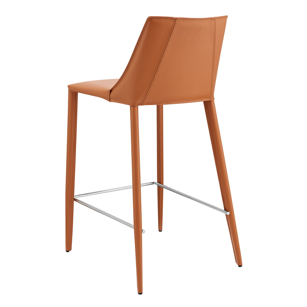 Kalle Counter Stool - Cognac,Set of 2