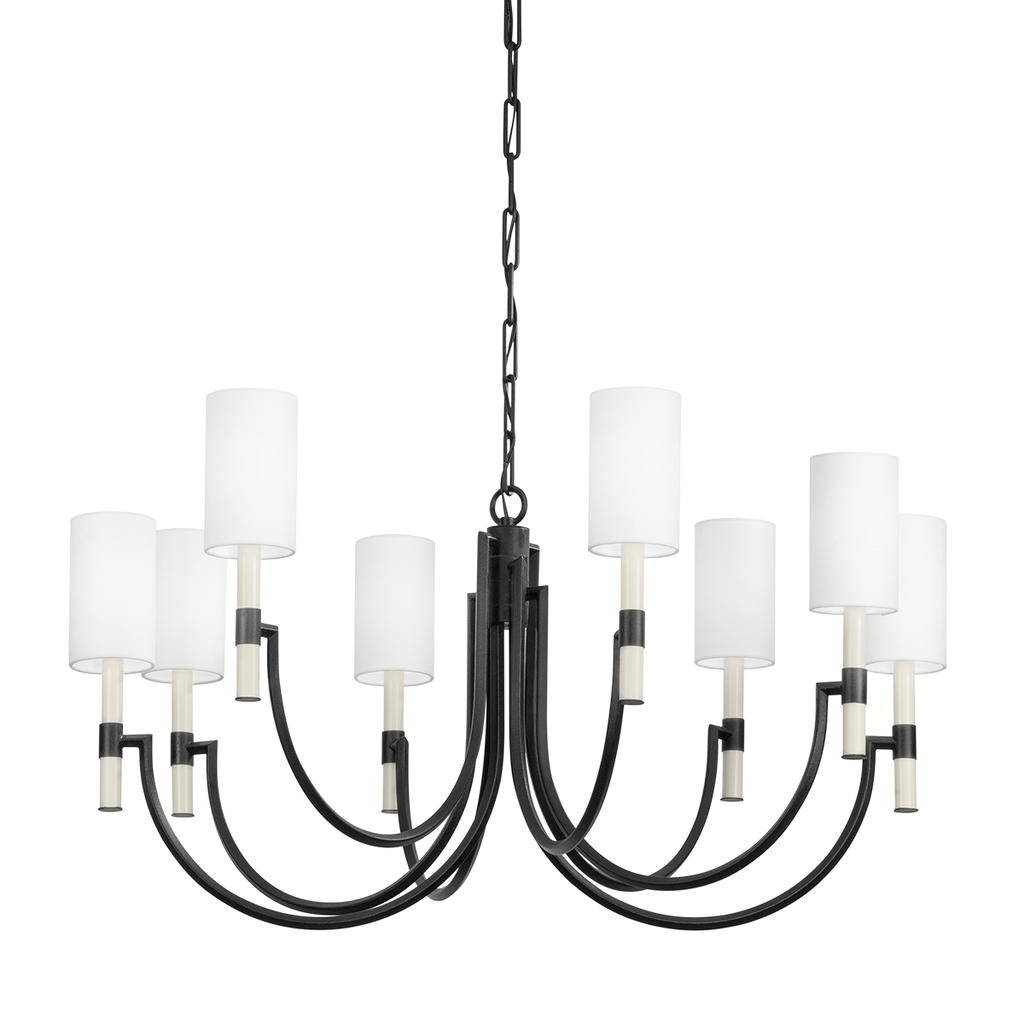 Gustine 8 Light Chandelier - Forged Iron