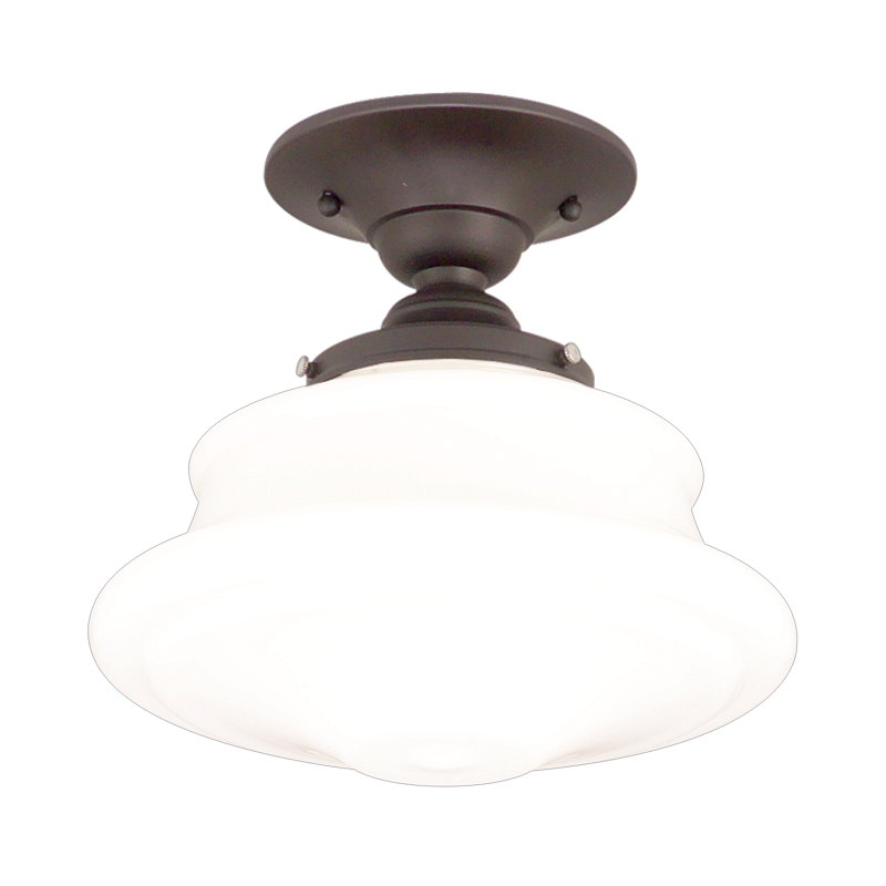 Petersburg Semi Flush 12" - Old Bronze