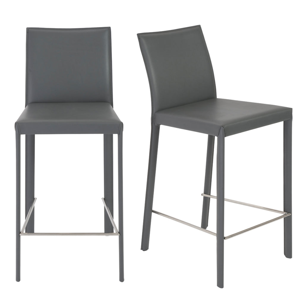 Hasina Counter Stool - Grey,Set of 2