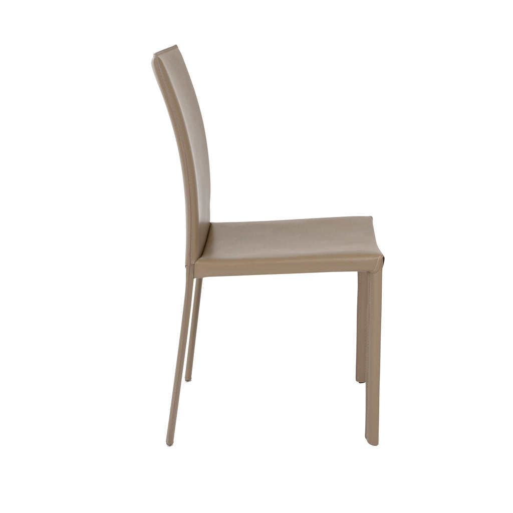 Hasina Side Chair - Taupe,Set of 2