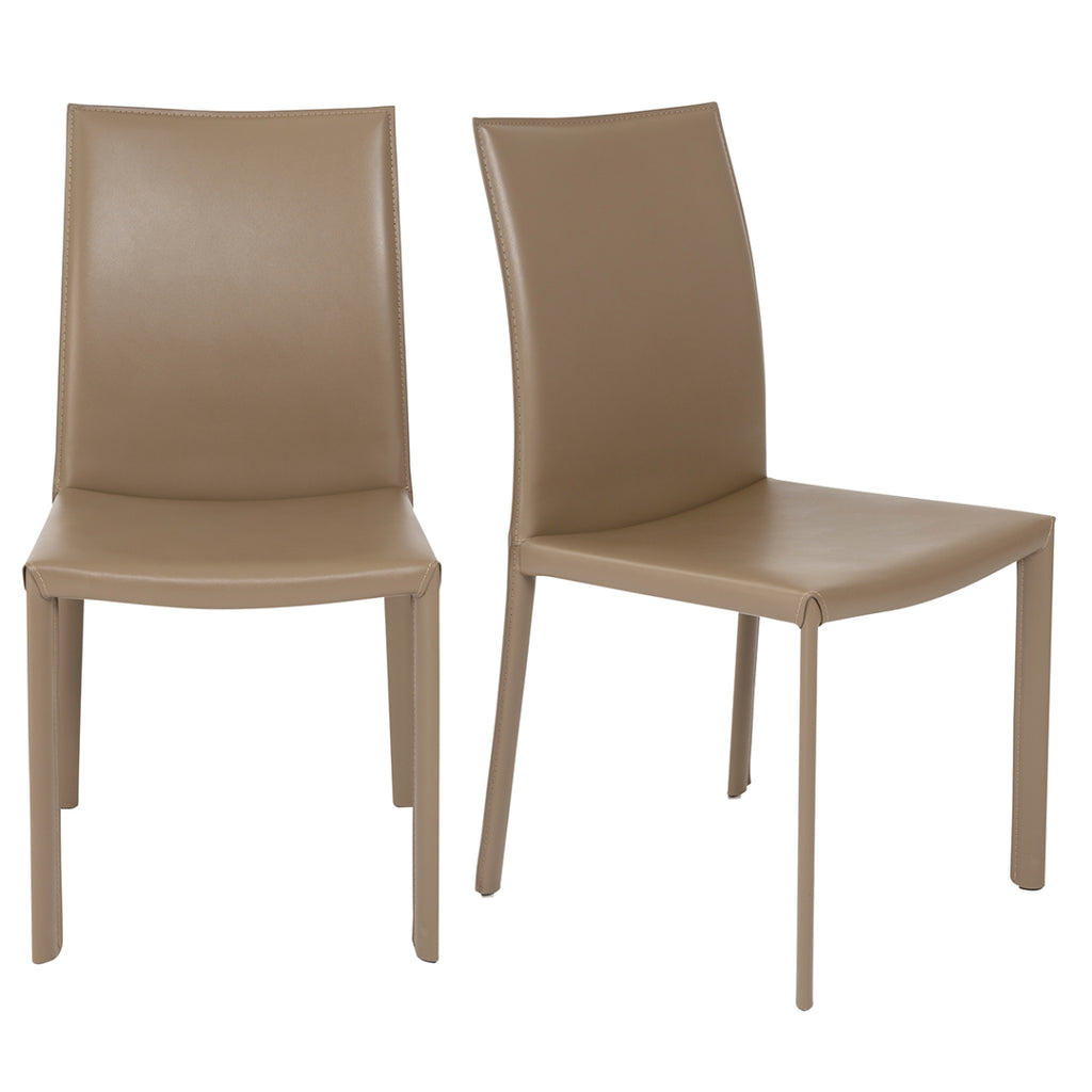 Hasina Side Chair - Taupe,Set of 2