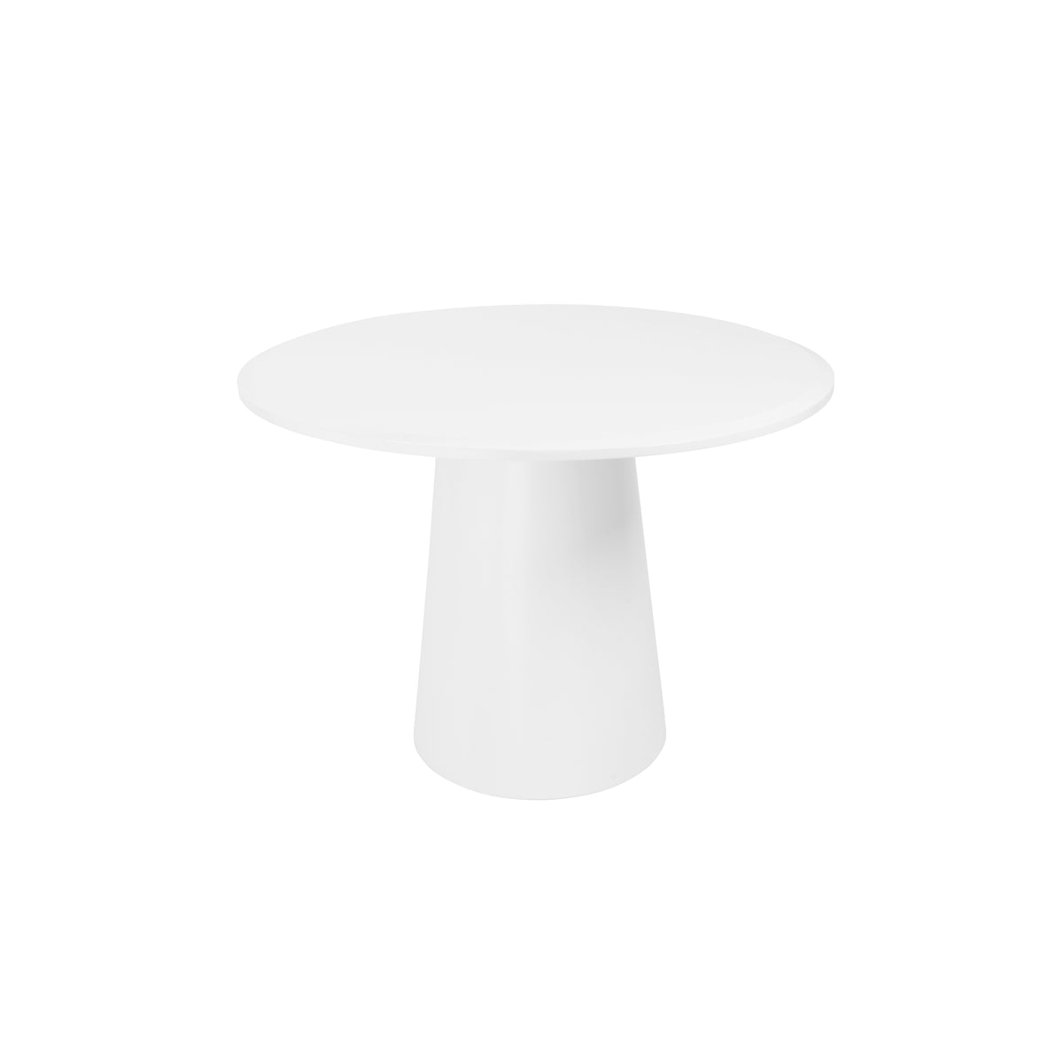 Deodat 79-inch Oval Dining Table, Matte White