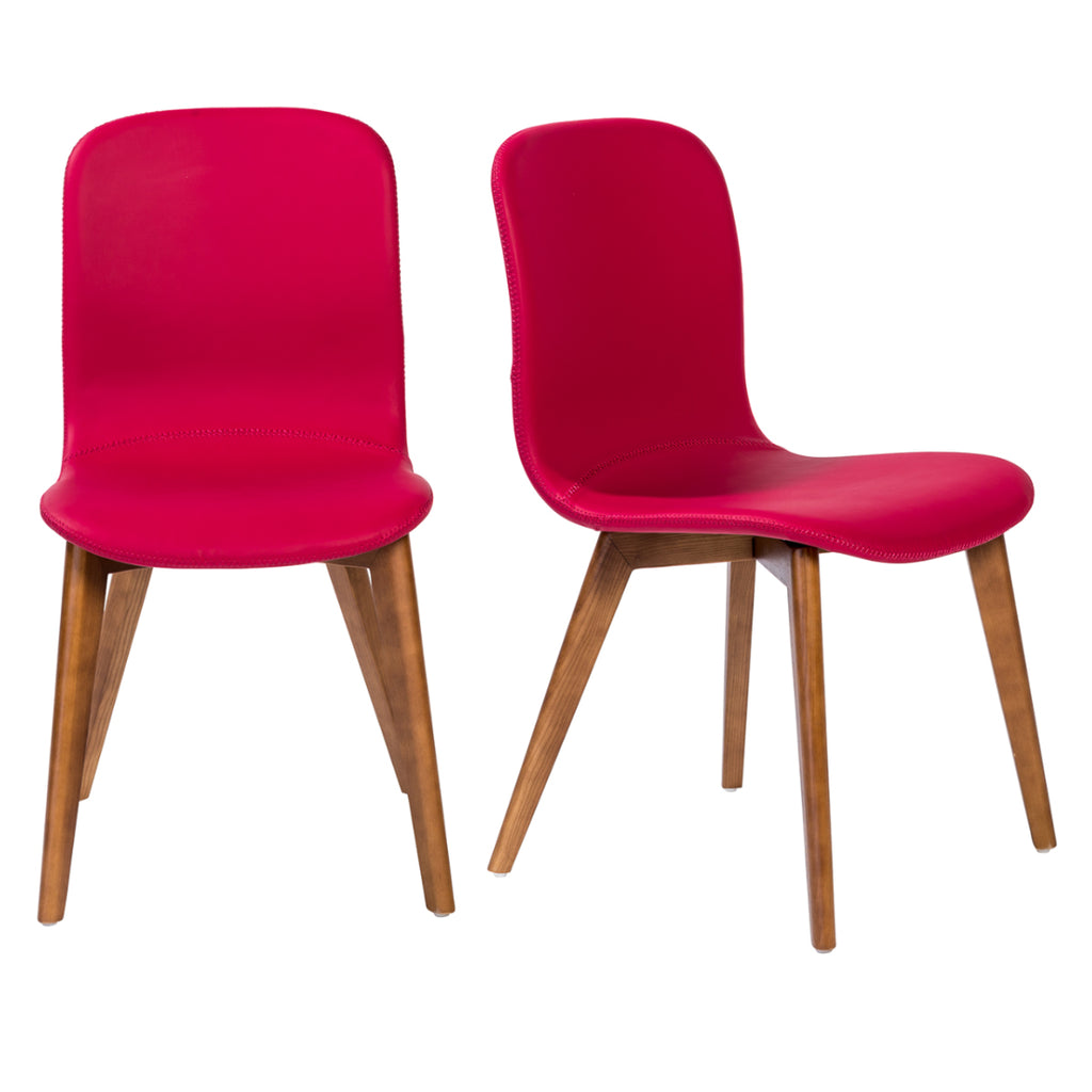 Mai Side Chair - Red,Set of 2